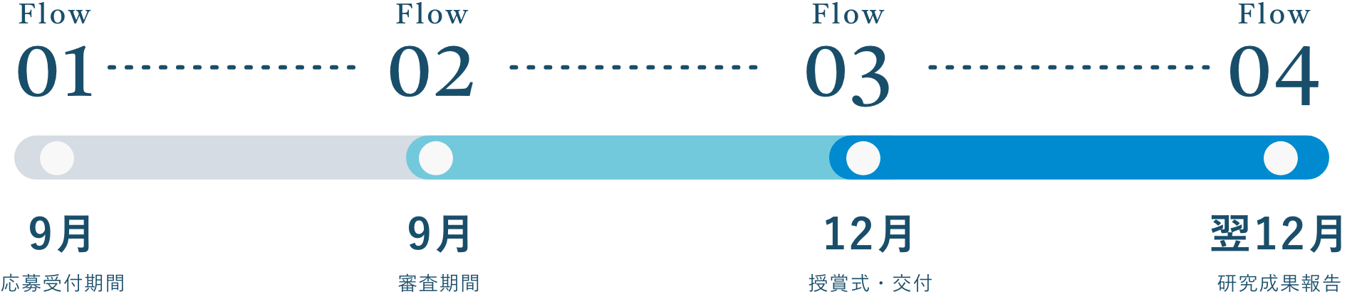 応募手続き・審査の流れについて